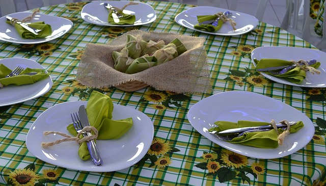 prostírání v restauraci